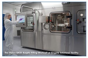 The Vanrx SA25 Aseptic Filling Workcell at Singota Solutions’ facility.
