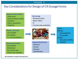 Key considerations in design of CR dosage forms.