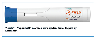 Viscala® – VapourSoft®-powered autoinjectors from Bespak by Recipharm.
