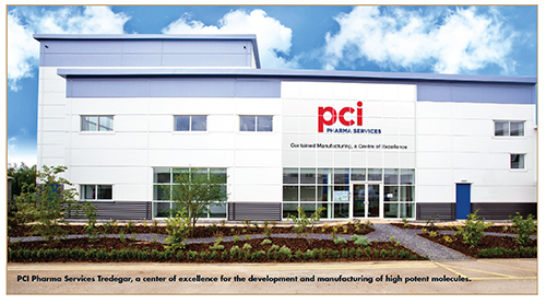 PCI Pharma Services Tredegar, a center of excellence for the development and manufacturing of high potent molecules.