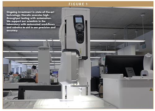 Ongoing investment in state-of-the-art technology, Nexelis executes high- throughput testing with automation. We support our scientists in the laboratory with automated workflows and robotics to aid in our precision and accuracy.