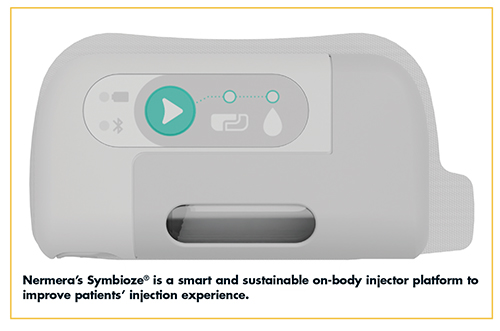 Nermera’s Symbioze® is a smart and sustainable on-body injector platform to improve patients’ injection experience.