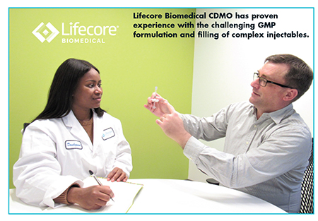 Lifecore Biomedical CDMO has proven experience with the challenging GMP formulation and filling of complex injectables.