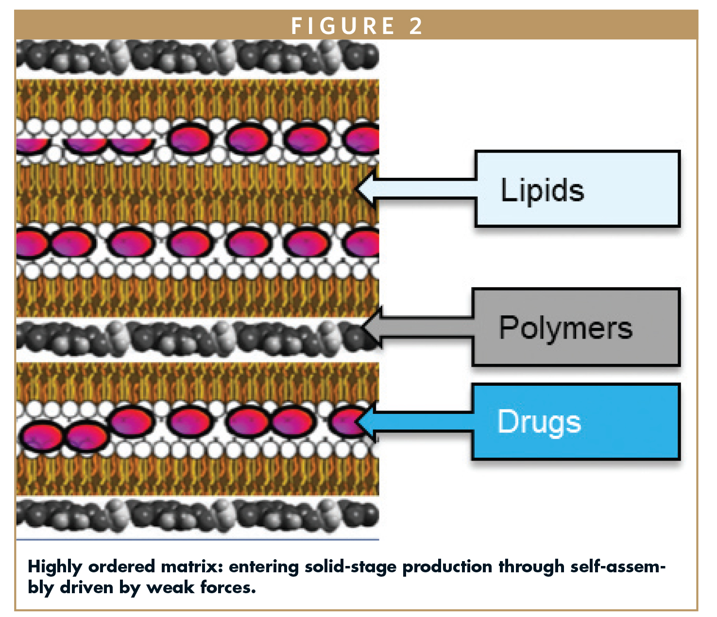 Highly ordered matrix: entering solid-stage production through self-assembly driven by weak forces.